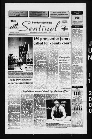 Seminole Sentinel (Seminole, Tex.), Vol. 93, No. 68, Ed. 1 Sunday, June 11, 2000