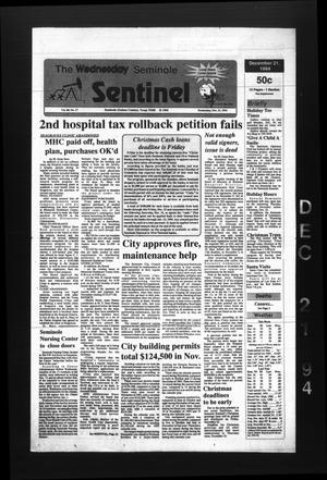 The Seminole Sentinel (Seminole, Tex.), Vol. 88, No. 17, Ed. 1 Wednesday, December 21, 1994