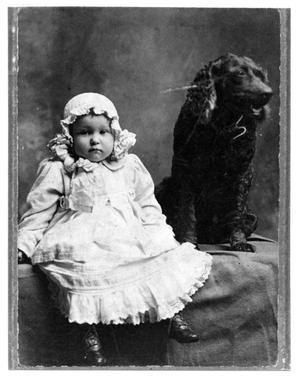 Portrait of DeMouche Child and Dog