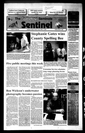Primary view of The Seminole Sentinel (Seminole, Tex.), Vol. 92, No. 40, Ed. 1 Sunday, March 7, 1999
