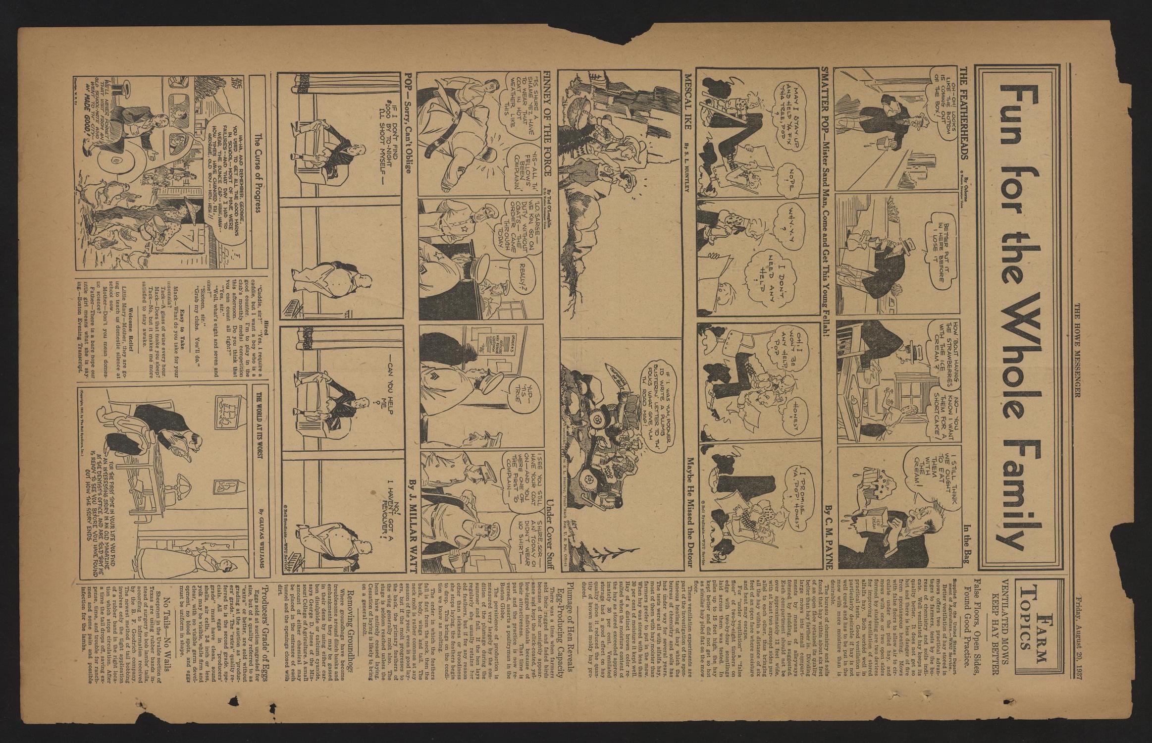 The Howe Messenger (Howe, Tex.), Vol. 14, No. 34, Ed. 1 Friday, August 20, 1937
                                                
                                                    [Sequence #]: 6 of 8
                                                