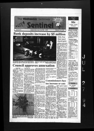 Primary view of object titled 'The Seminole Sentinel (Seminole, Tex.), Vol. 87, No. 79, Ed. 1 Wednesday, July 27, 1994'.