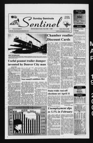Seminole Sentinel (Seminole, Tex.), Vol. 93, No. 44, Ed. 1 Sunday, March 19, 2000