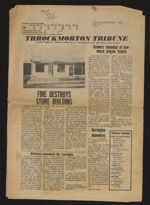 Primary view of object titled 'Throckmorton Tribune (Throckmorton, Tex.), Vol. 83, No. 28, Ed. 1 Thursday, February 24, 1972'.
