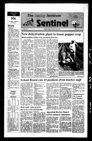 The Seminole Sentinel (Seminole, Tex.), Vol. 86, No. 70, Ed. 1 Sunday, June 27, 1993