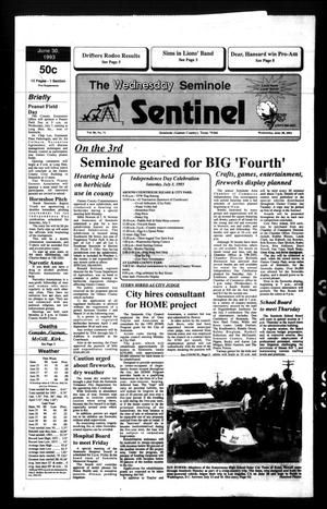 The Seminole Sentinel (Seminole, Tex.), Vol. 86, No. 71, Ed. 1 Wednesday, June 30, 1993