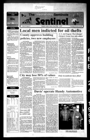 The Seminole Sentinel (Seminole, Tex.), Vol. 92, No. 37, Ed. 1 Wednesday, February 24, 1999