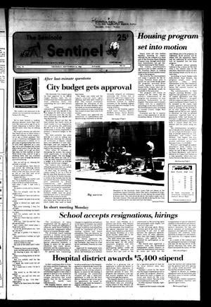 The Seminole Sentinel (Seminole, Tex.), Vol. 75, No. 91, Ed. 1 Thursday, September 16, 1982