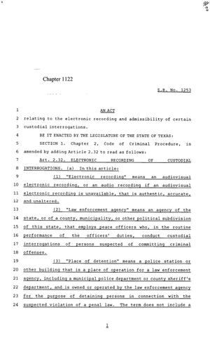 85th Texas Legislature, Regular Session, Senate Bill 1253, Chapter 1122
