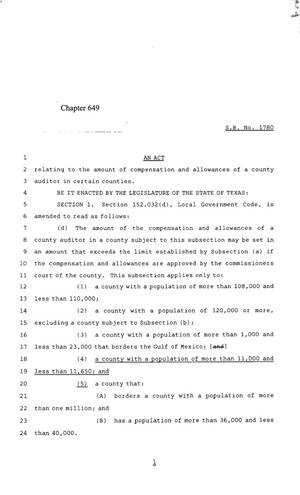 85th Texas Legislature, Regular Session, Senate Bill 1780, Chapter 649