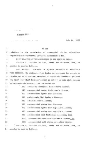 85th Texas Legislature, Regular Session, House Bill 1260, Chapter 1151