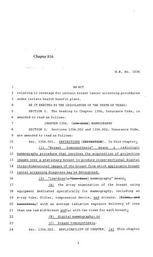 85th Texas Legislature, Regular Session, House Bill 1036, Chapter 816