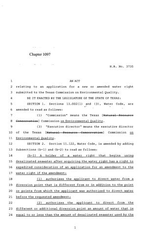 85th Texas Legislature, Regular Session, House Bill 3735, Chapter 1097