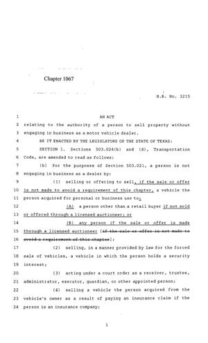 85th Texas Legislature, Regular Session, House Bill 3215, Chapter 1067