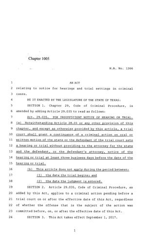 85th Texas Legislature, Regular Session, House Bill 1266, Chapter 1005