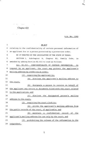 85th Texas Legislature, Regular Session, Senate Bill 1242, Chapter 422