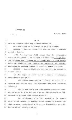 85th Texas Legislature, Regular Session, House Bill 4034, Chapter 713