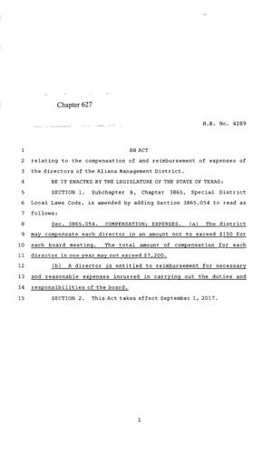 85th Texas Legislature, Regular Session, House Bill 4289, Chapter 627