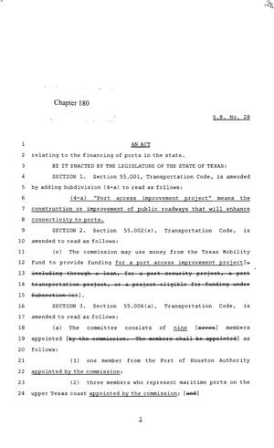 85th Texas Legislature, Regular Session, Senate Bill 28, Chapter 180