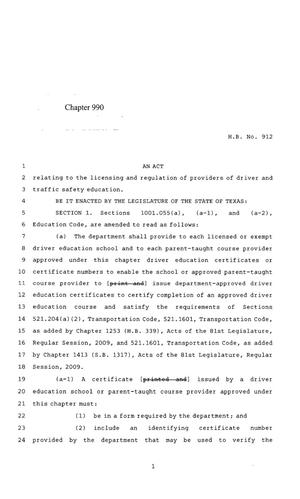 85th Texas Legislature, Regular Session, House Bill 912, Chapter 990