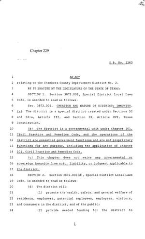 85th Texas Legislature, Regular Session, Senate Bill 1260, Chapter 229