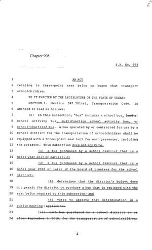 85th Texas Legislature, Regular Session, Senate Bill 693, Chapter 908