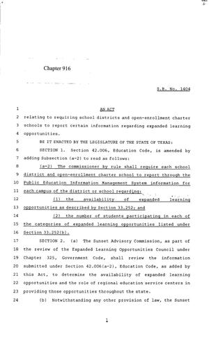 85th Texas Legislature, Regular Session, Senate Bill 1404, Chapter 916