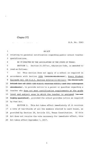 85th Texas Legislature, Regular Session, House Bill 3563, Chapter 372