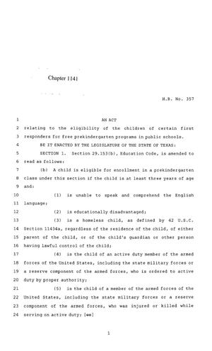 85th Texas Legislature, Regular Session, House Bill 357, Chapter 1141