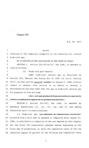 85th Texas Legislature, Regular Session, House Bill 2277, Chapter 358