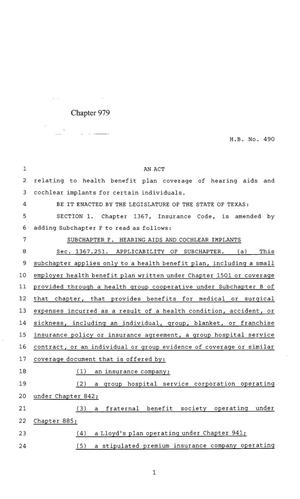 85th Texas Legislature, Regular Session, House Bill 490, Chapter 979