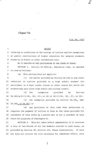 85th Texas Legislature, Regular Session, Senate Bill 1123, Chapter 734