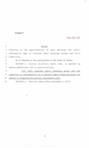 85th Texas Legislature, Regular Session, Senate Bill 347, Chapter 7