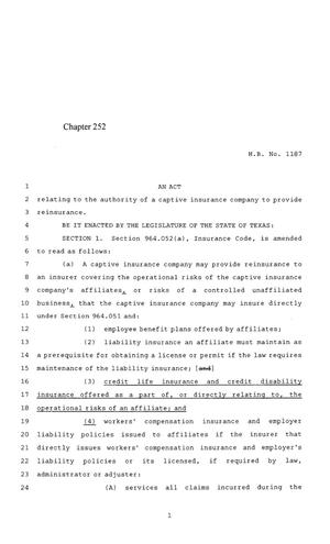 85th Texas Legislature, Regular Session, House Bill 1187, Chapter 252