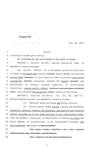 85th Texas Legislature, Regular Session, House Bill 2567, Chapter 859