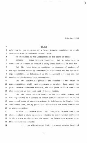 85th Texas Legislature, Regular Session, Senate Bill 1215