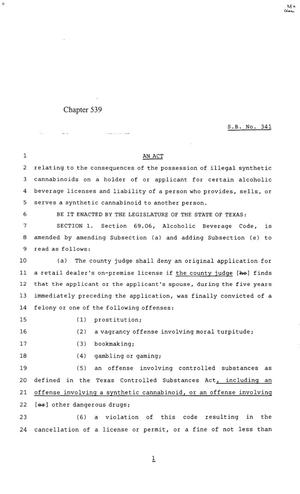 85th Texas Legislature, Regular Session, Senate Bill 341, Chapter 539