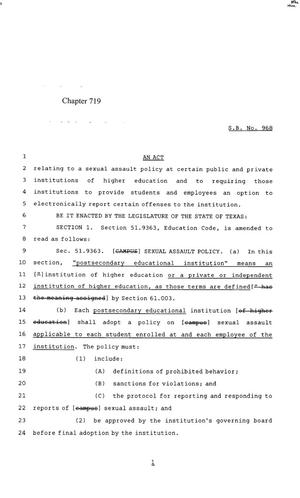 85th Texas Legislature, Regular Session, Senate Bill 968, Chapter 719