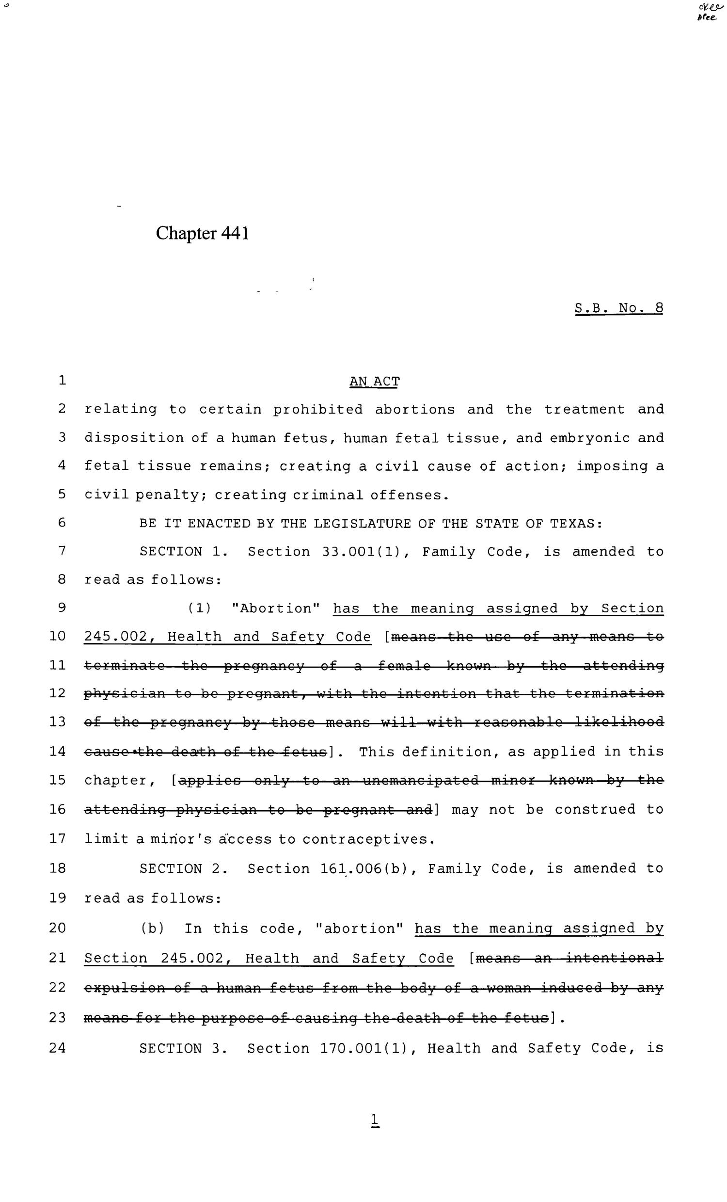 85th Texas Legislature, Regular Session, Senate Bill 8, Chapter 441
                                                
                                                    [Sequence #]: 1 of 39
                                                