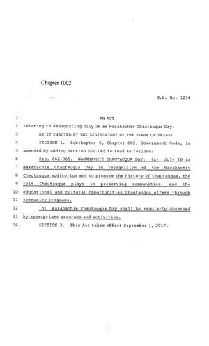 85th Texas Legislature, Regular Session, House Bill 1254, Chapter 1002