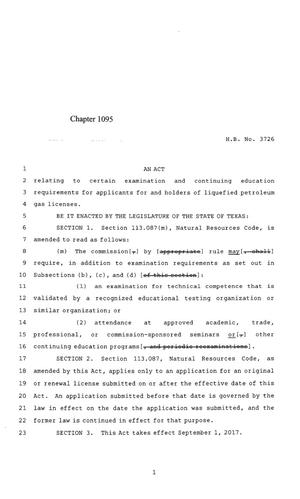 85th Texas Legislature, Regular Session, House Bill 3726, Chapter 1095