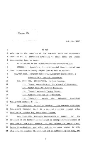 85th Texas Legislature, Regular Session, House Bill 4315, Chapter 634