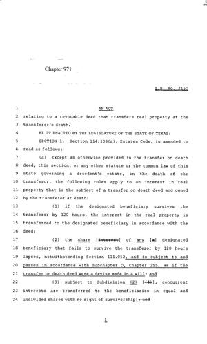85th Texas Legislature, Regular Session, Senate Bill 2150, Chapter 971