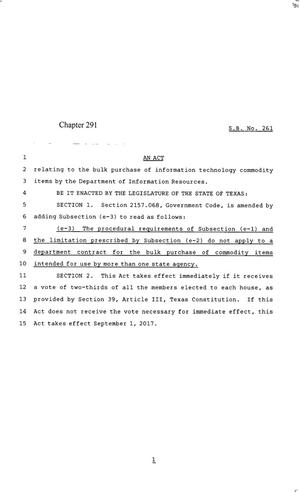 85th Texas Legislature, Regular Session, Senate Bill 261, Chapter 291