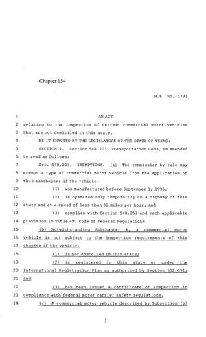 85th Texas Legislature, Regular Session, House Bill 1793, Chapter 154