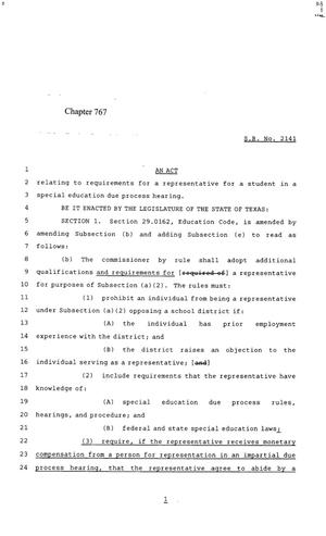 85th Texas Legislature, Regular Session, Senate Bill 2141, Chapter 767
