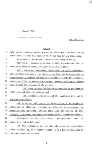 85th Texas Legislature, Regular Session, Senate Bill 2212, Chapter 974