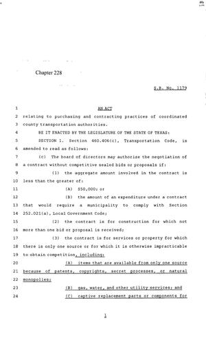 85th Texas Legislature, Regular Session, Senate Bill 1179, Chapter 228