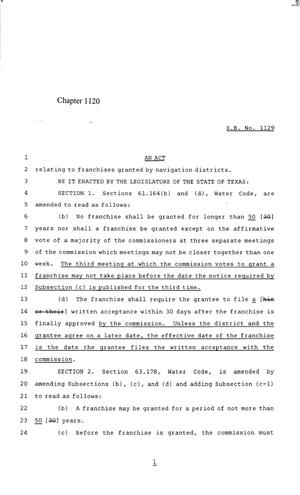 85th Texas Legislature, Regular Session, Senate Bill 1129, Chapter 1120