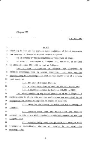 85th Texas Legislature, Regular Session, Senate Bill 440, Chapter 223